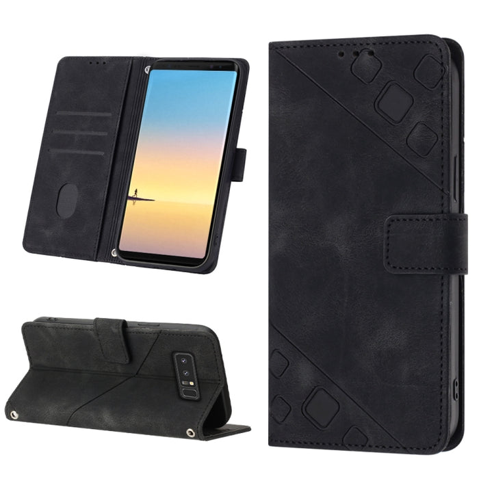 Estuche para teléfono de cuero en relieve con tacto de piel, For Realme C30s, For Xiaomi Redmi Note 12 4G Global, For Samsung Galaxy Note8, For Samsung Galaxy Note9, For Samsung Galaxy Note10 Pro / Note10 Pro 5G / Note10+                               ...