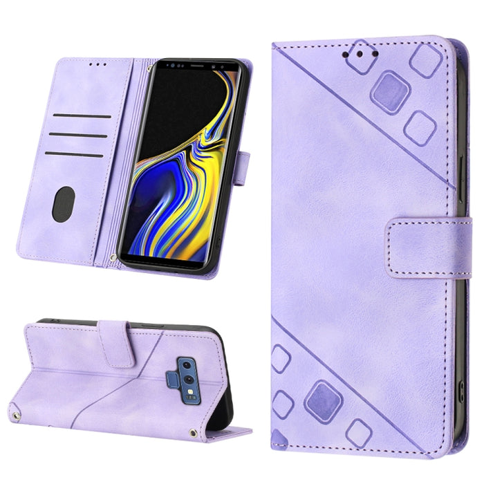 Estuche para teléfono de cuero en relieve con tacto de piel, For Realme C30s, For Xiaomi Redmi Note 12 4G Global, For Samsung Galaxy Note8, For Samsung Galaxy Note9, For Samsung Galaxy Note10 Pro / Note10 Pro 5G / Note10+                               ...