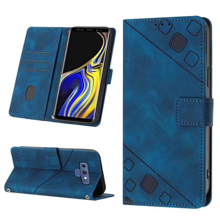 Estuche para teléfono de cuero en relieve con tacto de piel, For Realme C30s, For Xiaomi Redmi Note 12 4G Global, For Samsung Galaxy Note8, For Samsung Galaxy Note9, For Samsung Galaxy Note10 Pro / Note10 Pro 5G / Note10+                               ...