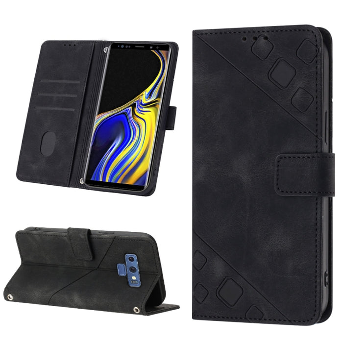 Estuche para teléfono de cuero en relieve con tacto de piel, For Realme C30s, For Xiaomi Redmi Note 12 4G Global, For Samsung Galaxy Note8, For Samsung Galaxy Note9, For Samsung Galaxy Note10 Pro / Note10 Pro 5G / Note10+                               ...