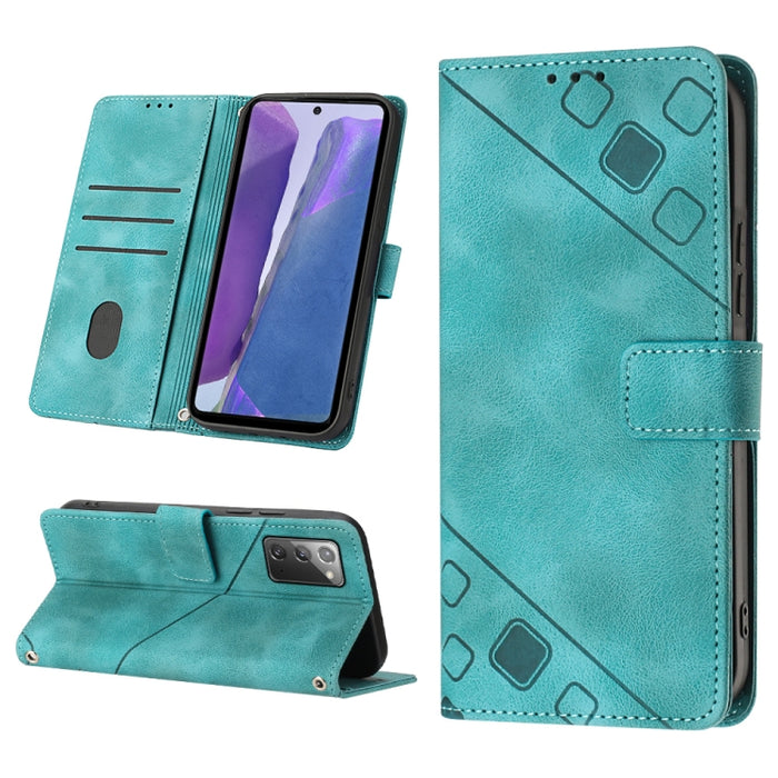 Estuche para teléfono de cuero en relieve con tacto de piel, For Realme C30s, For Xiaomi Redmi Note 12 4G Global, For Samsung Galaxy Note8, For Samsung Galaxy Note9, For Samsung Galaxy Note10 Pro / Note10 Pro 5G / Note10+                               ...