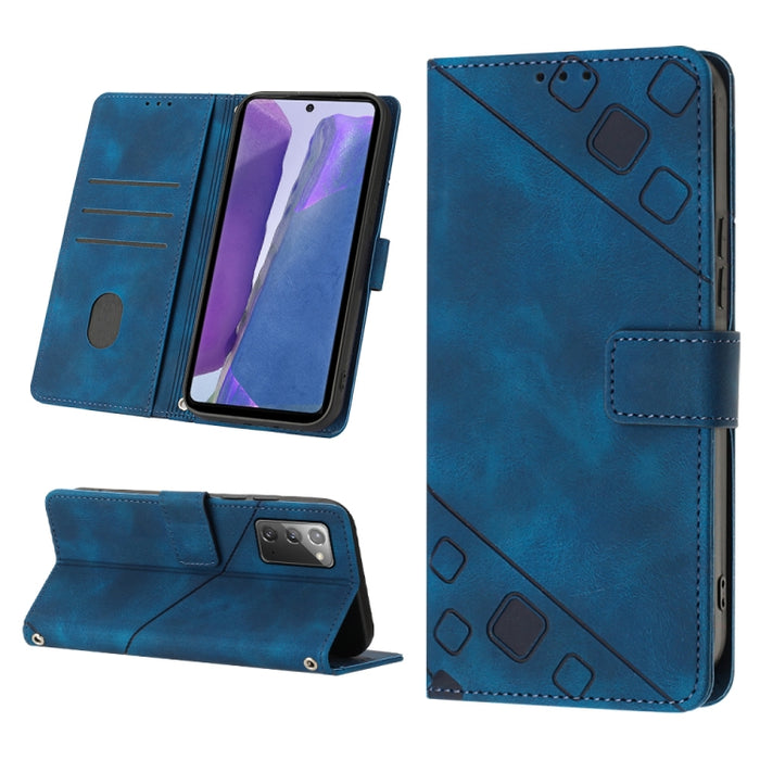 Estuche para teléfono de cuero en relieve con tacto de piel, For Realme C30s, For Xiaomi Redmi Note 12 4G Global, For Samsung Galaxy Note8, For Samsung Galaxy Note9, For Samsung Galaxy Note10 Pro / Note10 Pro 5G / Note10+                               ...