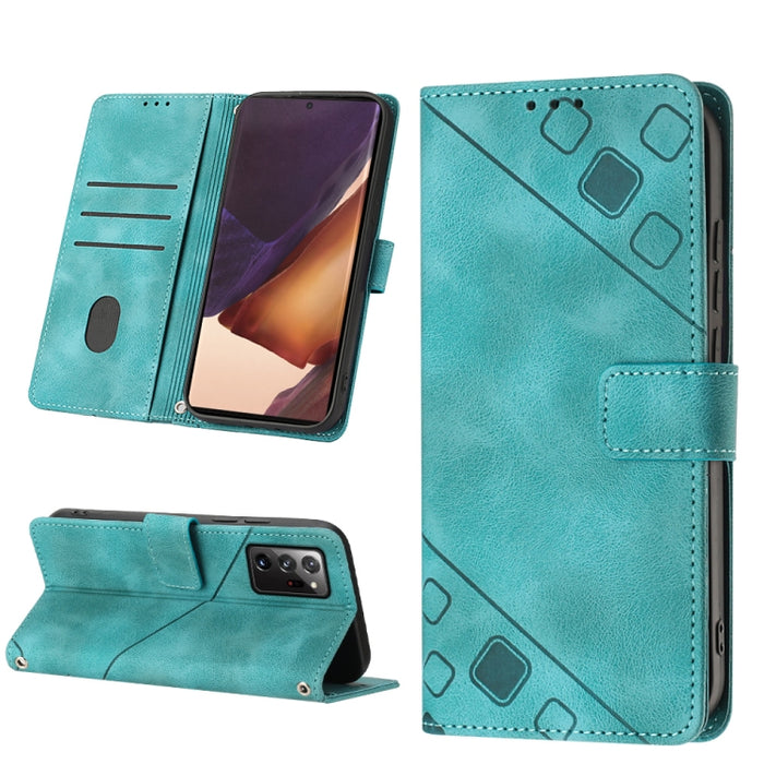 Estuche para teléfono de cuero en relieve con tacto de piel, For Realme C30s, For Xiaomi Redmi Note 12 4G Global, For Samsung Galaxy Note8, For Samsung Galaxy Note9, For Samsung Galaxy Note10 Pro / Note10 Pro 5G / Note10+                               ...