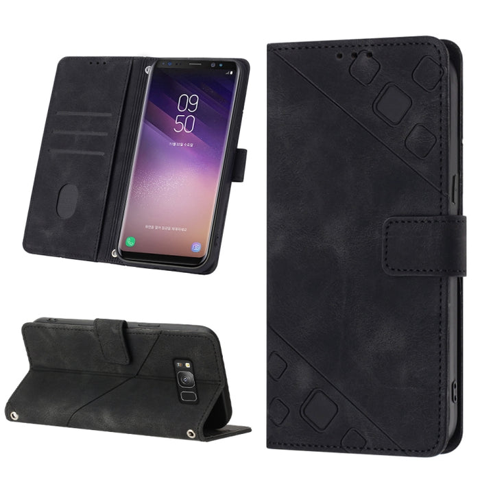 Estuche para teléfono de cuero en relieve con tacto de piel, For Realme C30s, For Xiaomi Redmi Note 12 4G Global, For Samsung Galaxy Note8, For Samsung Galaxy Note9, For Samsung Galaxy Note10 Pro / Note10 Pro 5G / Note10+                               ...