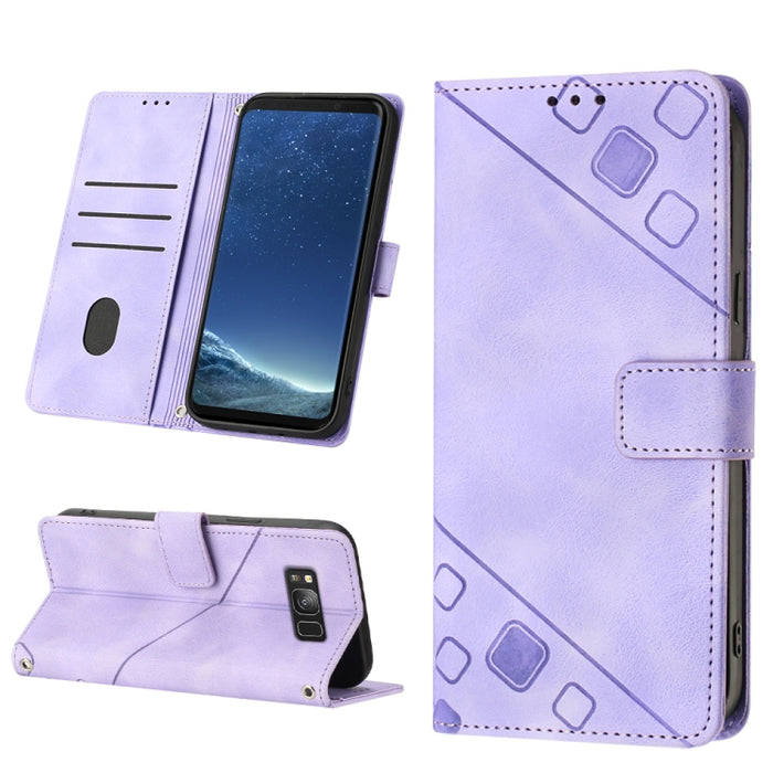 Estuche para teléfono de cuero en relieve con tacto de piel, For Realme C30s, For Xiaomi Redmi Note 12 4G Global, For Samsung Galaxy Note8, For Samsung Galaxy Note9, For Samsung Galaxy Note10 Pro / Note10 Pro 5G / Note10+                               ...