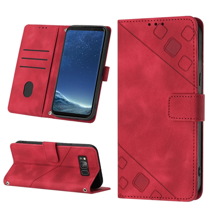 Estuche para teléfono de cuero en relieve con tacto de piel, For Realme C30s, For Xiaomi Redmi Note 12 4G Global, For Samsung Galaxy Note8, For Samsung Galaxy Note9, For Samsung Galaxy Note10 Pro / Note10 Pro 5G / Note10+                               ...