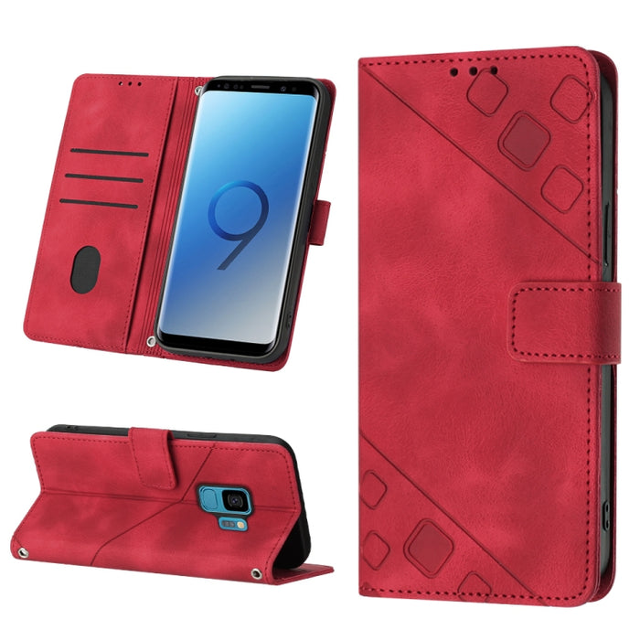 Estuche para teléfono de cuero en relieve con tacto de piel, For Realme C30s, For Xiaomi Redmi Note 12 4G Global, For Samsung Galaxy Note8, For Samsung Galaxy Note9, For Samsung Galaxy Note10 Pro / Note10 Pro 5G / Note10+                               ...