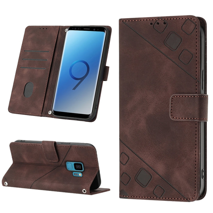 Estuche para teléfono de cuero en relieve con tacto de piel, For Realme C30s, For Xiaomi Redmi Note 12 4G Global, For Samsung Galaxy Note8, For Samsung Galaxy Note9, For Samsung Galaxy Note10 Pro / Note10 Pro 5G / Note10+                               ...