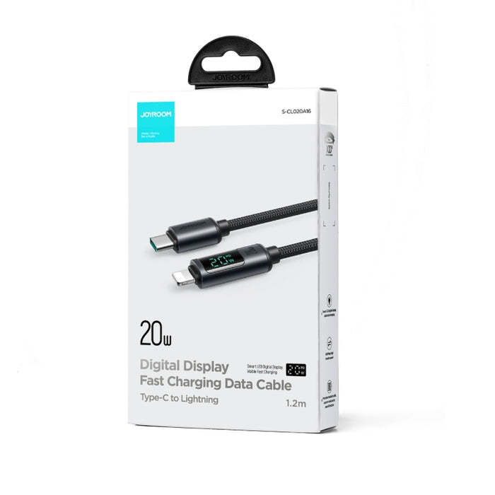 JOYROOM S-CL020A16 20W USB-C / Type-C a pantalla digital de 8 pines Cable de datos de carga rápida, Type-C to 8 Pin