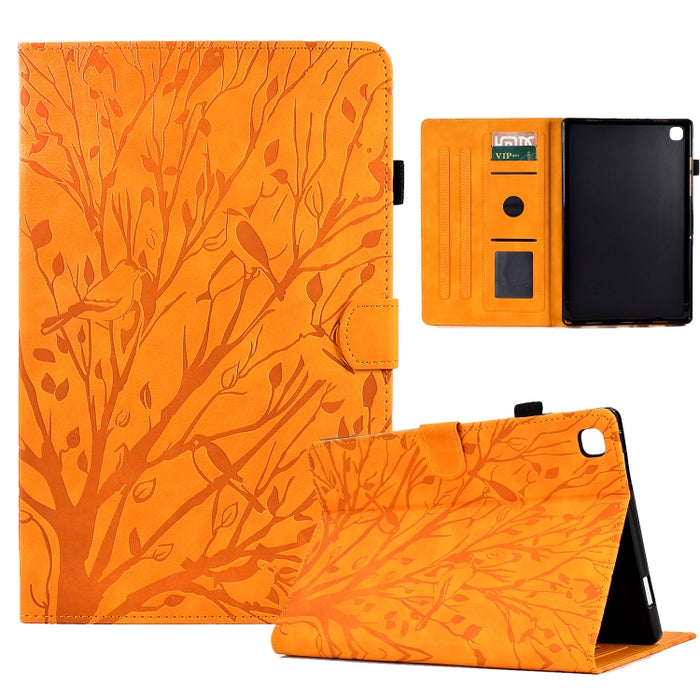 Estuche para tableta Fortune Tree Pressure Flower PU con función de despertador / suspensión, For iPad 10.2 2019 2020 / iPad 10.5 2017 2019, For iPad 10.9 2022 / 2025, For iPad Air / Air 2 / 9.7 2017 2018, For iPad Pro 11 / Air 4 10.9 2020 / Air 5 10.9...