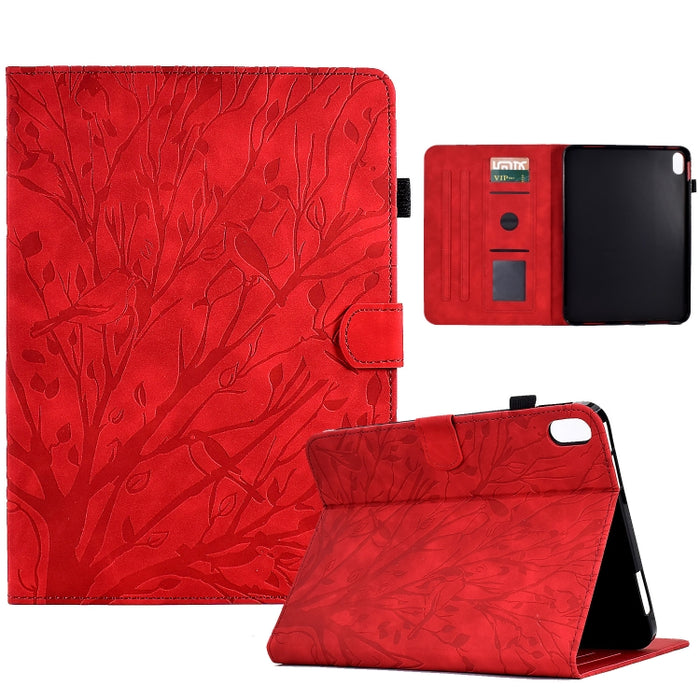 Estuche para tableta Fortune Tree Pressure Flower PU con función de despertador / suspensión, For iPad 10.2 2019 2020 / iPad 10.5 2017 2019, For iPad 10.9 2022 / 2025, For iPad Air / Air 2 / 9.7 2017 2018, For iPad Pro 11 / Air 4 10.9 2020 / Air 5 10.9...