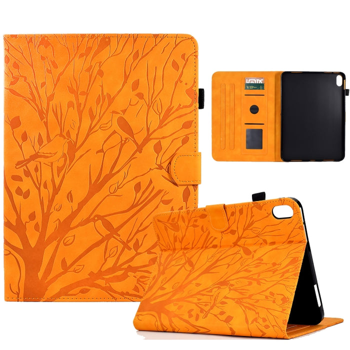 Estuche para tableta Fortune Tree Pressure Flower PU con función de despertador / suspensión, For iPad 10.2 2019 2020 / iPad 10.5 2017 2019, For iPad 10.9 2022 / 2025, For iPad Air / Air 2 / 9.7 2017 2018, For iPad Pro 11 / Air 4 10.9 2020 / Air 5 10.9...
