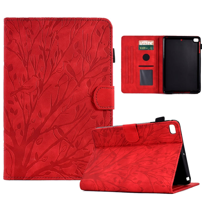 Estuche para tableta Fortune Tree Pressure Flower PU con función de despertador / suspensión, For iPad 10.2 2019 2020 / iPad 10.5 2017 2019, For iPad 10.9 2022 / 2025, For iPad Air / Air 2 / 9.7 2017 2018, For iPad Pro 11 / Air 4 10.9 2020 / Air 5 10.9...