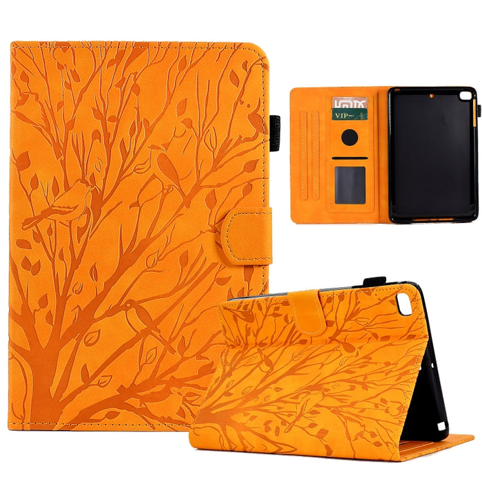 Estuche para tableta Fortune Tree Pressure Flower PU con función de despertador / suspensión, For iPad 10.2 2019 2020 / iPad 10.5 2017 2019, For iPad 10.9 2022 / 2025, For iPad Air / Air 2 / 9.7 2017 2018, For iPad Pro 11 / Air 4 10.9 2020 / Air 5 10.9...