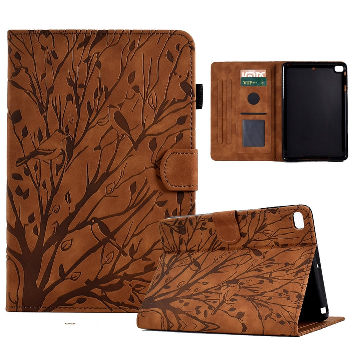 Estuche para tableta Fortune Tree Pressure Flower PU con función de despertador / suspensión, For iPad 10.2 2019 2020 / iPad 10.5 2017 2019, For iPad 10.9 2022 / 2025, For iPad Air / Air 2 / 9.7 2017 2018, For iPad Pro 11 / Air 4 10.9 2020 / Air 5 10.9...