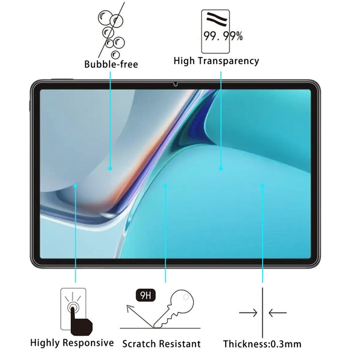 9H 2.5D Película de vidrio para tabletas templadas a prueba de explosiones, For Xiaomi Pad 6/6 Pro / Huawei MatePad 11 2023(1pc)