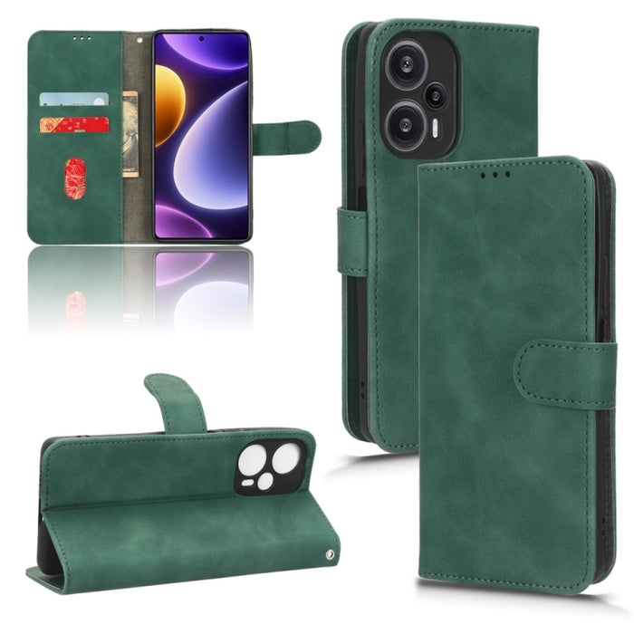 Estuche para teléfono de cuero con tapa magnética Skin Feel, For Xiaomi Redmi Note 12 Turbo, For Nokia G22, For OnePlus Nord CE 3, For ZTE nubia Z50 Ultra