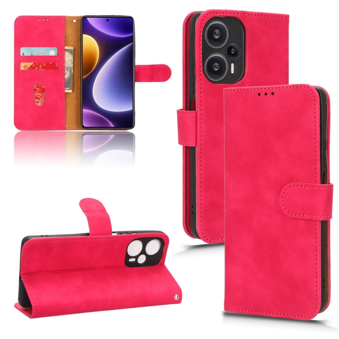 Estuche para teléfono de cuero con tapa magnética Skin Feel, For Xiaomi Redmi Note 12 Turbo, For Nokia G22, For OnePlus Nord CE 3, For ZTE nubia Z50 Ultra
