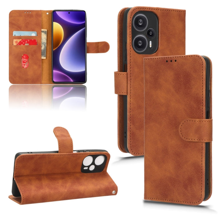 Estuche para teléfono de cuero con tapa magnética Skin Feel, For Xiaomi Redmi Note 12 Turbo, For Nokia G22, For OnePlus Nord CE 3, For ZTE nubia Z50 Ultra
