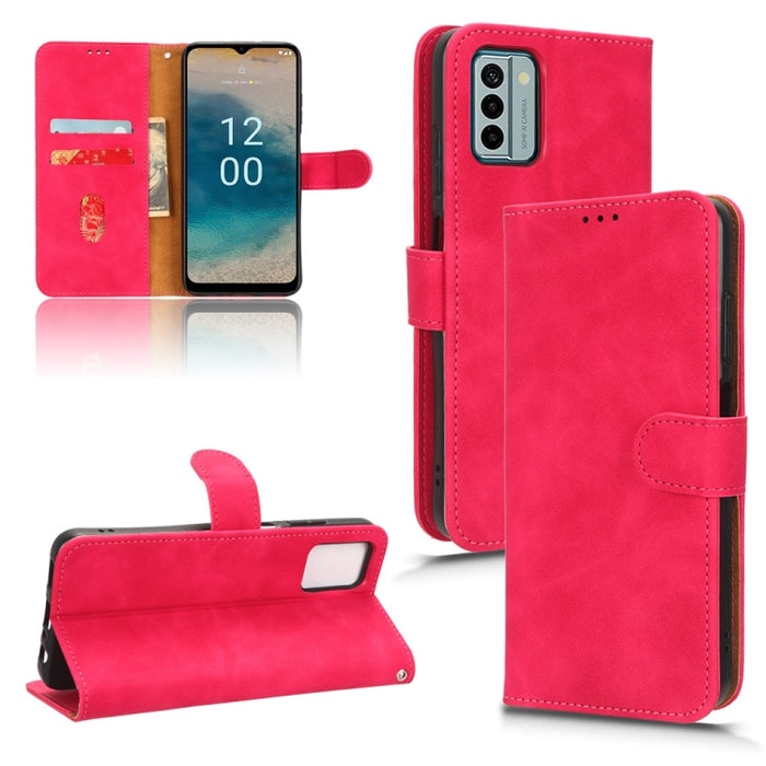Estuche para teléfono de cuero con tapa magnética Skin Feel, For Xiaomi Redmi Note 12 Turbo, For Nokia G22, For OnePlus Nord CE 3, For ZTE nubia Z50 Ultra