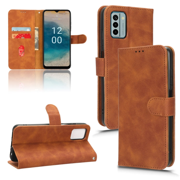 Estuche para teléfono de cuero con tapa magnética Skin Feel, For Xiaomi Redmi Note 12 Turbo, For Nokia G22, For OnePlus Nord CE 3, For ZTE nubia Z50 Ultra