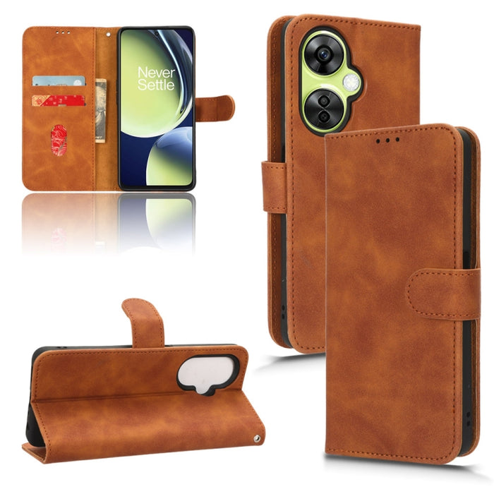 Estuche para teléfono de cuero con tapa magnética Skin Feel, For Xiaomi Redmi Note 12 Turbo, For Nokia G22, For OnePlus Nord CE 3, For ZTE nubia Z50 Ultra