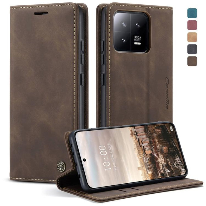 CaseMe 013 Estuche multifuncional de cuero con tapa horizontal para teléfono, For Xiaomi Redmi Note 12 4G Global, For Xiaomi 13, For Xiaomi 13 Lite, For Xiaomi 13 Pro, For Xiaomi Redmi 11A / 12C, For OnePlus 11