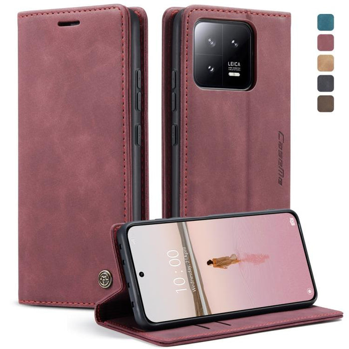 CaseMe 013 Estuche multifuncional de cuero con tapa horizontal para teléfono, For Xiaomi Redmi Note 12 4G Global, For Xiaomi 13, For Xiaomi 13 Lite, For Xiaomi 13 Pro, For Xiaomi Redmi 11A / 12C, For OnePlus 11