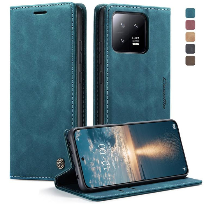 CaseMe 013 Estuche multifuncional de cuero con tapa horizontal para teléfono, For Xiaomi Redmi Note 12 4G Global, For Xiaomi 13, For Xiaomi 13 Lite, For Xiaomi 13 Pro, For Xiaomi Redmi 11A / 12C, For OnePlus 11
