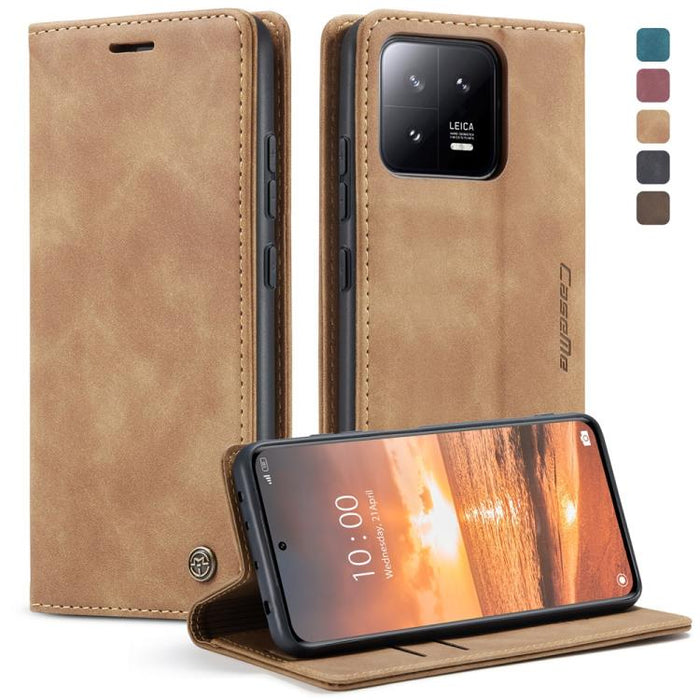 CaseMe 013 Estuche multifuncional de cuero con tapa horizontal para teléfono, For Xiaomi Redmi Note 12 4G Global, For Xiaomi 13, For Xiaomi 13 Lite, For Xiaomi 13 Pro, For Xiaomi Redmi 11A / 12C, For OnePlus 11