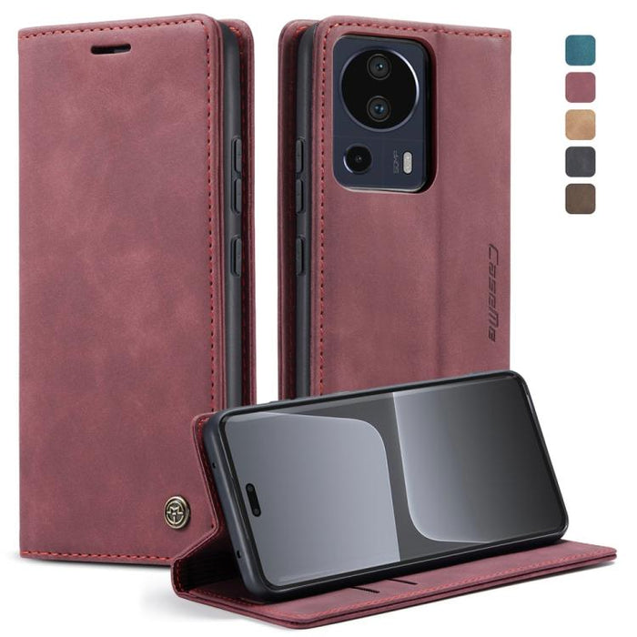 CaseMe 013 Estuche multifuncional de cuero con tapa horizontal para teléfono, For Xiaomi Redmi Note 12 4G Global, For Xiaomi 13, For Xiaomi 13 Lite, For Xiaomi 13 Pro, For Xiaomi Redmi 11A / 12C, For OnePlus 11