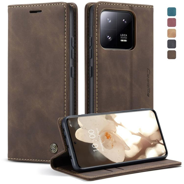 CaseMe 013 Estuche multifuncional de cuero con tapa horizontal para teléfono, For Xiaomi Redmi Note 12 4G Global, For Xiaomi 13, For Xiaomi 13 Lite, For Xiaomi 13 Pro, For Xiaomi Redmi 11A / 12C, For OnePlus 11