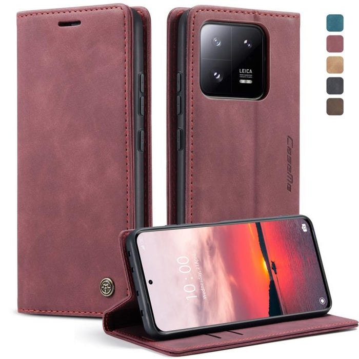 CaseMe 013 Estuche multifuncional de cuero con tapa horizontal para teléfono, For Xiaomi Redmi Note 12 4G Global, For Xiaomi 13, For Xiaomi 13 Lite, For Xiaomi 13 Pro, For Xiaomi Redmi 11A / 12C, For OnePlus 11