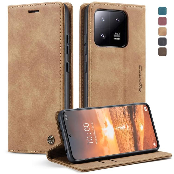 CaseMe 013 Estuche multifuncional de cuero con tapa horizontal para teléfono, For Xiaomi Redmi Note 12 4G Global, For Xiaomi 13, For Xiaomi 13 Lite, For Xiaomi 13 Pro, For Xiaomi Redmi 11A / 12C, For OnePlus 11