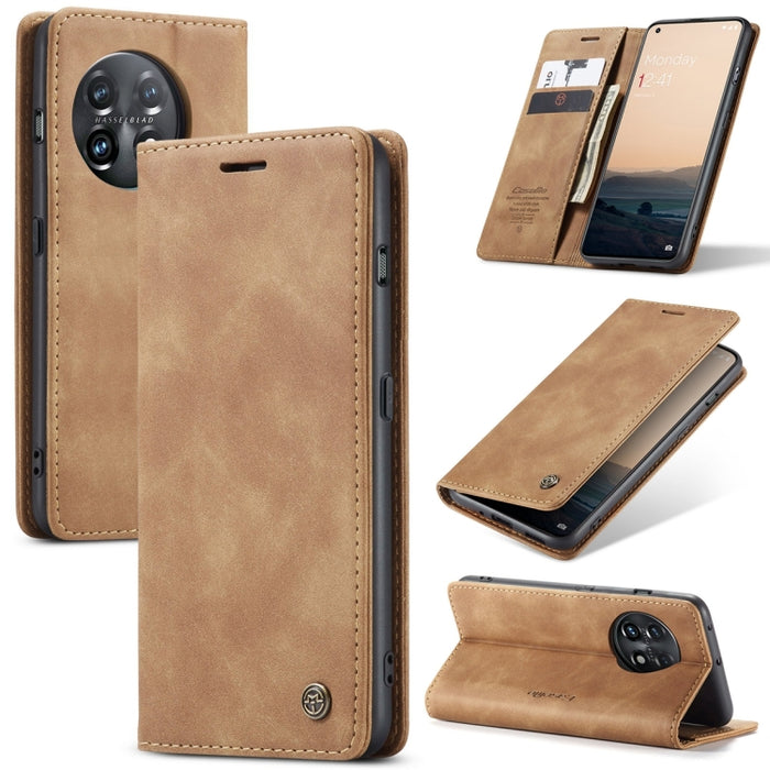 CaseMe 013 Estuche multifuncional de cuero con tapa horizontal para teléfono, For Xiaomi Redmi Note 12 4G Global, For Xiaomi 13, For Xiaomi 13 Lite, For Xiaomi 13 Pro, For Xiaomi Redmi 11A / 12C, For OnePlus 11