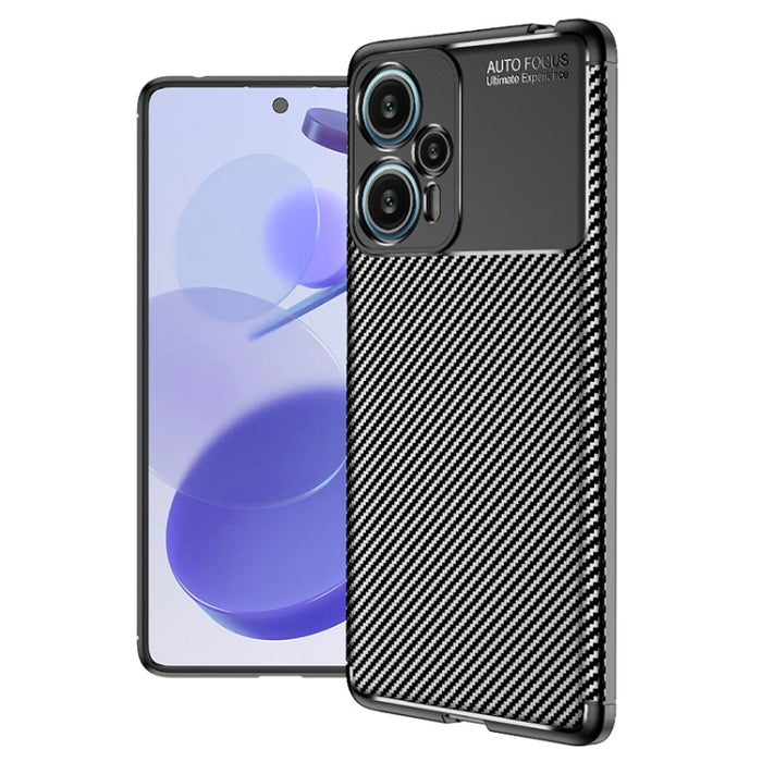 Funda de teléfono TPU a prueba de golpes con textura de fibra de carbono, For Xiaomi Redmi Note 12 Turbo, For Samsung Galaxy M14
