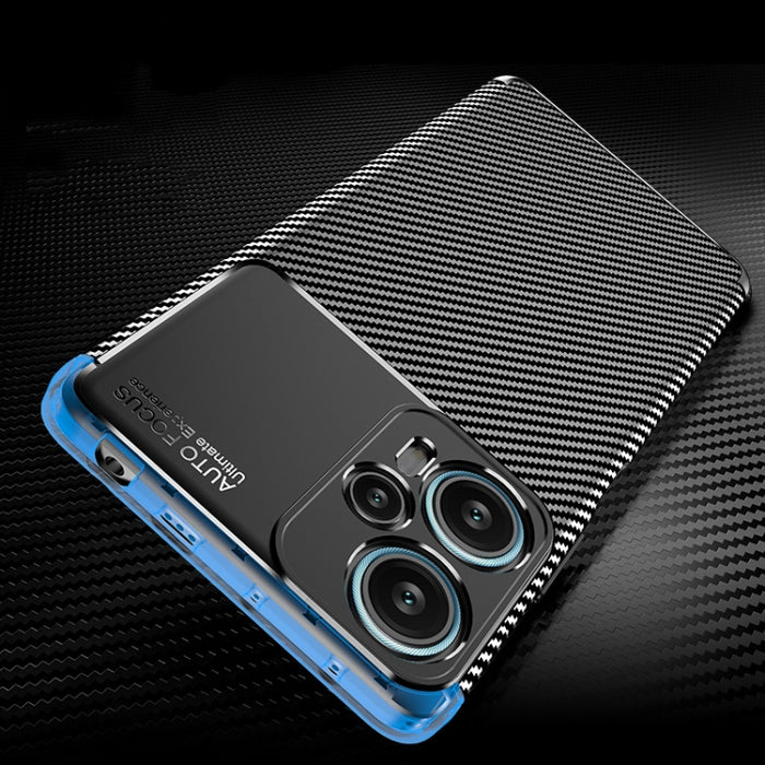 Funda de teléfono TPU a prueba de golpes con textura de fibra de carbono, For Xiaomi Redmi Note 12 Turbo, For Samsung Galaxy M14