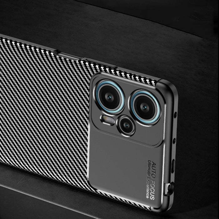 Funda de teléfono TPU a prueba de golpes con textura de fibra de carbono, For Xiaomi Redmi Note 12 Turbo, For Samsung Galaxy M14