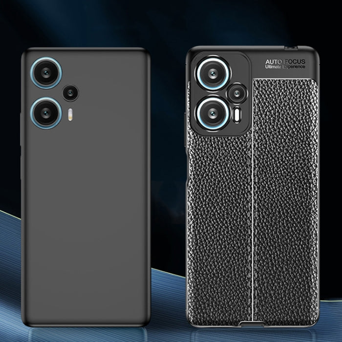 Funda de teléfono TPU a prueba de golpes con textura Litchi, For Xiaomi Redmi Note 12 Turbo, For Samsung Galaxy M14