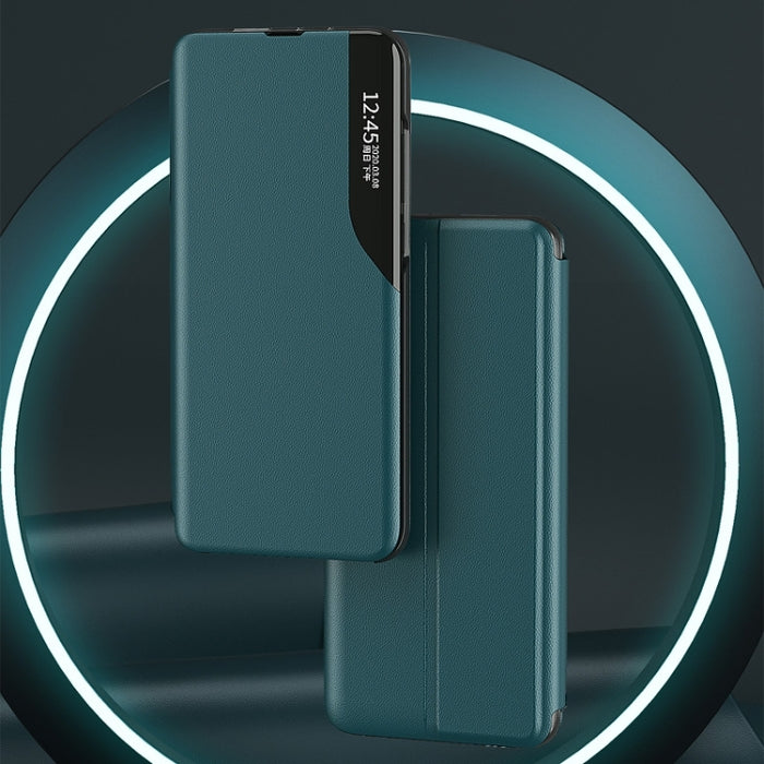 Estuche para teléfono de cuero con tapa y pantalla lateral con soporte, For Xiaomi Redmi Note 12 Pro+ 5G Global