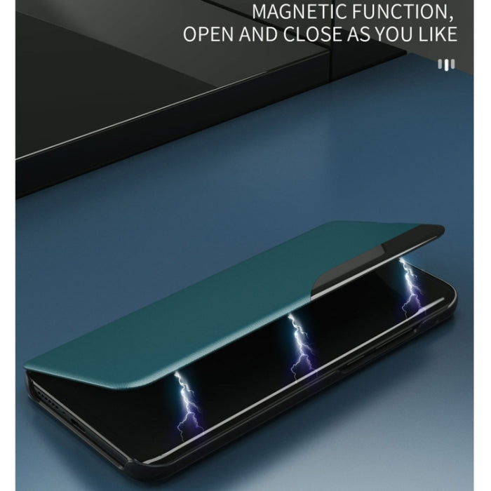 Estuche para teléfono de cuero con tapa y pantalla lateral con soporte, For Xiaomi Redmi Note 12 Pro+ 5G Global
