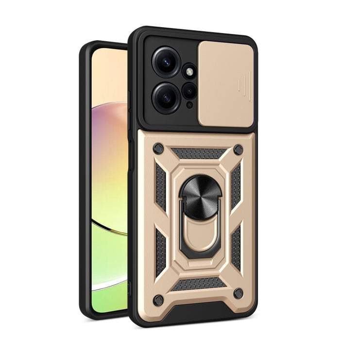 Estuche para teléfono con diseño de cubierta de cámara deslizante, For Infinix Hot 11s NFC, For Xiaomi Redmi Note 12 4G Global