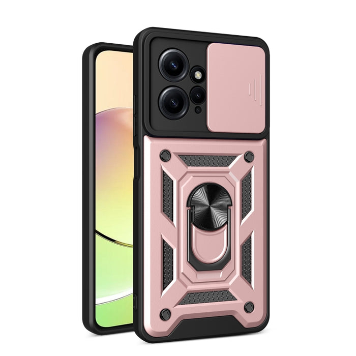Estuche para teléfono con diseño de cubierta de cámara deslizante, For Infinix Hot 11s NFC, For Xiaomi Redmi Note 12 4G Global