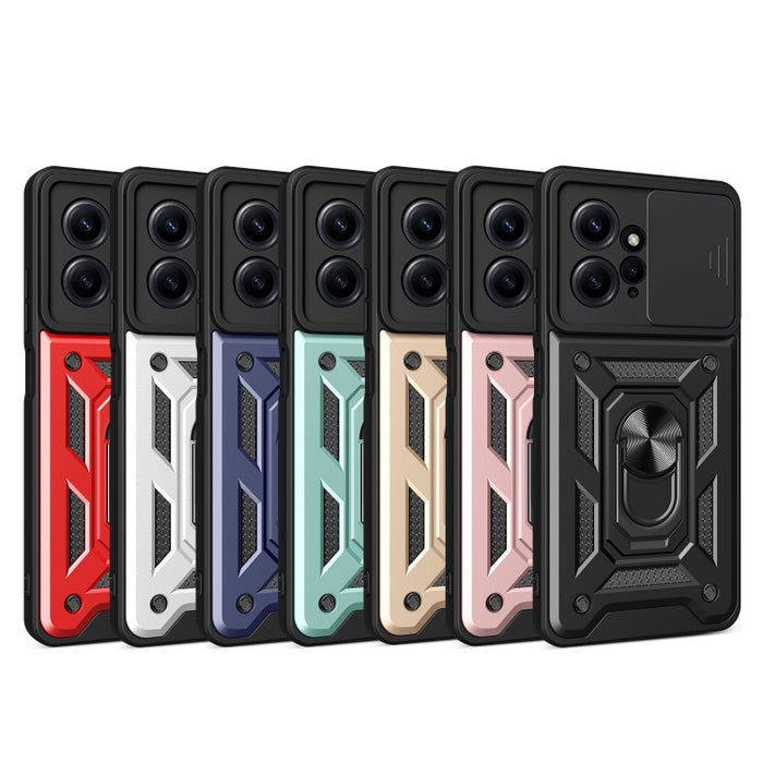 Estuche para teléfono con diseño de cubierta de cámara deslizante, For Infinix Hot 11s NFC, For Xiaomi Redmi Note 12 4G Global