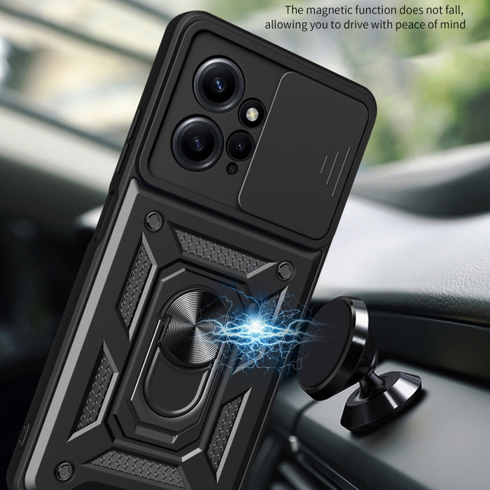 Estuche para teléfono con diseño de cubierta de cámara deslizante, For Infinix Hot 11s NFC, For Xiaomi Redmi Note 12 4G Global