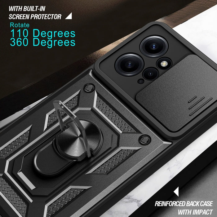 Estuche para teléfono con diseño de cubierta de cámara deslizante, For Infinix Hot 11s NFC, For Xiaomi Redmi Note 12 4G Global