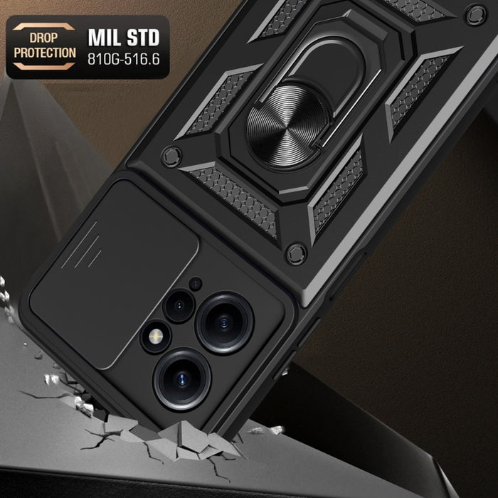 Estuche para teléfono con diseño de cubierta de cámara deslizante, For Infinix Hot 11s NFC, For Xiaomi Redmi Note 12 4G Global