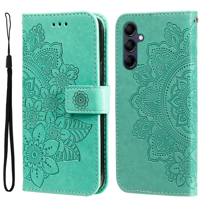 Estuche para teléfono de cuero con estampado de flores de 7 pétalos, For Xiaomi Redmi Note 12 4G Global, For Honor Magic5 Pro, For Samsung Galaxy M14 5G