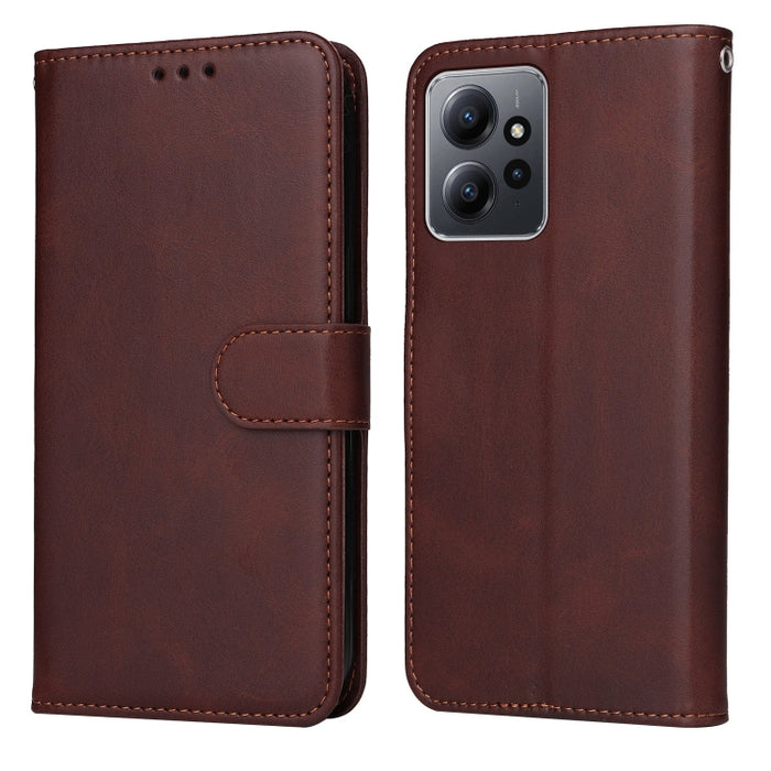 Estuche clásico para teléfono con tapa de cuero con textura de becerro, For Xiaomi Redmi Note 12 4G Global, For Honor Magic5 Pro, For Samsung Galaxy M14 5G