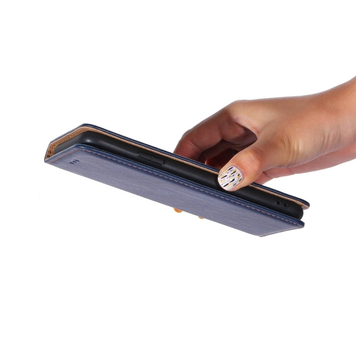 Estuche de teléfono de cuero magnético de color sólido de aceite brillante, For OnePlus Ace 2V 5G